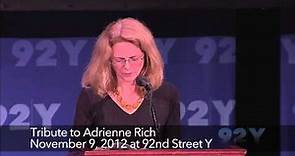 Tribute to Adrienne Rich | 92Y Readings