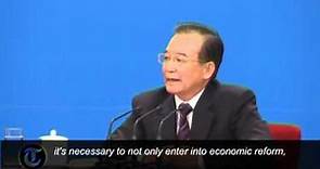 Chinese Premier Win Jiabao: 'Democracy is inevitable'