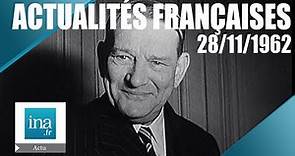 Les Actualités Françaises du 28 Novembre 1962 : René Coty est mort | Archive INA
