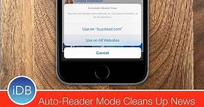 How To: Enable Auto Reader Mode in Safari on iOS 11 & macOS High Sierra