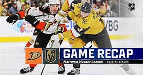 Ducks @ Golden Knights 4/18 | NHL Highlights 2024