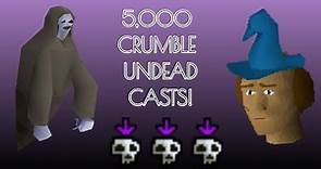 Loot from 5,000 Crumble Undead Casts at Twisted Banshees!