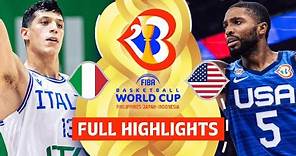 Italy 🇮🇹 vs USA 🇺🇸 | Full Game Highlights | FIBA Basketball World Cup 2023