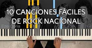10 canciones de Rock nacional Vol.1 | Tutoriales FÁCILES para piano