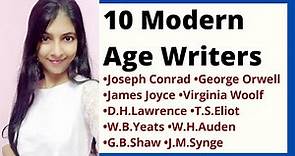 Modern Age Writers | Birth of Modern Literature | History of English Literature