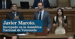 Discurso íntegro de Javier Maroto en la Asamblea Nacional de Venezuela