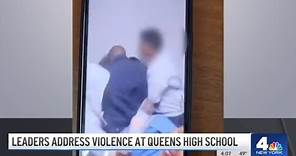 Hillcrest High School riot: officer attacked, teacher targeted after pro-Israel rally | NBC New York
