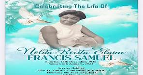 Service Of Thanksgiving For Life Of Nolda Francis-Samuel