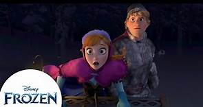 Anna and Kristoff Escape The Wolves | Frozen