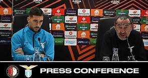 Feyenoord-Lazio | Mister Maurizio Sarri e Mattia Zaccagni in conferenza stampa