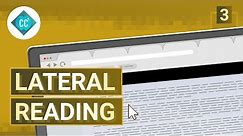 Check Yourself with Lateral Reading: Crash Course Navigating Digital Information #3