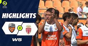 FC LORIENT - AS MONACO (2 - 2) - Highlights - (FCL - ASM) / 2023-2024