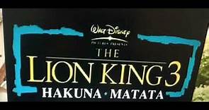 El rey León 3 Hakuna Matata trailer español latino