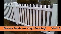 Brand New Vinyl Fence Fencing for Sale From Safer Wholesale