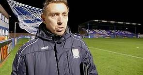 Darren Currie on defeat to Barrow