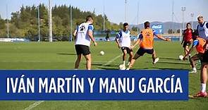 Primer entrenamiento de Iván Martín y Manu García Alonso con el Deportivo Alavés