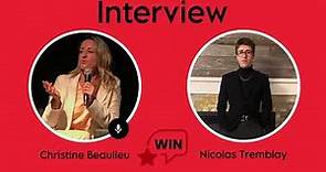 WIN Interview with Christine Beaulieu by Nicolas Tremblay (FR)