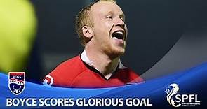 Liam Boyce scores glorious goal for Staggies!