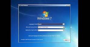 Formatting and Clean Install of Windows 7