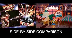 Back to the Future vs. The Simpsons Rides