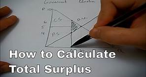 How to calculate total surplus