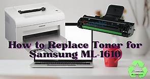 How to replace toner for Samsung ML-1610 mono laser printer #toner replacing for Samsung ml-1610