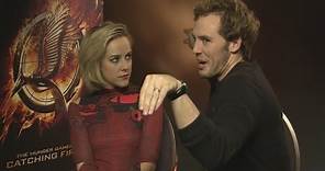 Hunger Games' Sam Claflin and Jena Malone on crabs and the Catching Fire crew