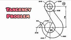 TANGENCY PROBLEMS in | Technical drawing | Engineering drawing
