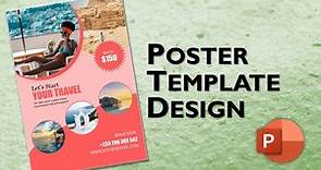 How to Create a Poster in PowerPoint | PowerPoint Poster Template Design