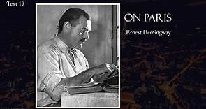PARIS IN (1)5 / 19. On Paris - Hemingway / AQA English Language and Literature / Remembered Places