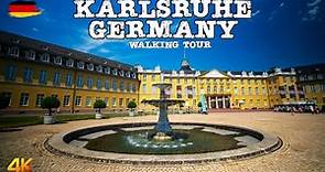 Karlsruhe, Germany - Walking Tour 4K - Charming German City