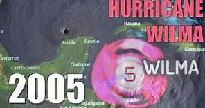 The Track of Hurricane Wilma (2005)
