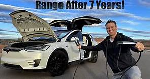 How Much Range does a Tesla Model X have after 7 years?