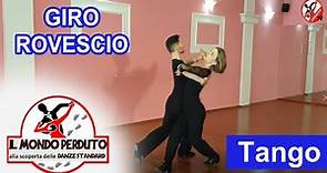 PASSI BASE del GIRO ROVESCIO di TANGO - SCUOLA DI BALLO IN COPPIA: (ballo da sala/Danze Standard