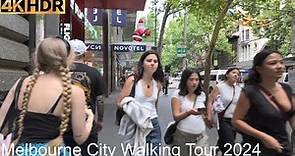 Walking Tour In The City | Melbourne Australia | 4K HDR