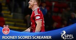 Adam Rooney scores a screamer for Aberdeen!