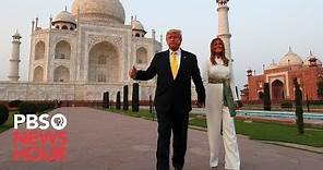 WATCH: Trump and first lady visit Taj Mahal during India visit