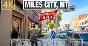 Miles City Montana Walking Tour - 4K City Walks - Virtual Travel Walking Treadmill Walk