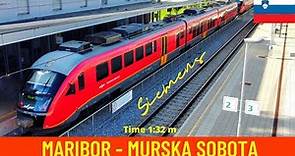 Cab ride Maribor - Murska Sobota (Slovenian Railways) - train drivers view in 4K