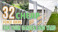 32 Cheap Fence Ideas For Your Garden and Yard
