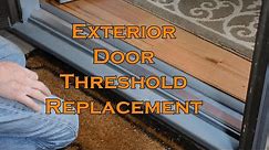 How to replace an exterior door threshold plate