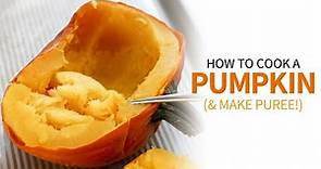 How to Cook a Pumpkin & Make Pumpkin Puree