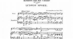 Violin Concerto No.1 in A Major Op.1 By Louis Spohr (with Score)