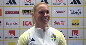 Jonna Andersson ahead of the Nations League match against World Cup Champion Spain
