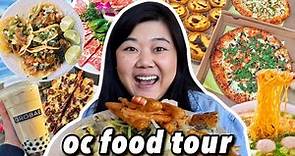 What to Eat in ORANGE COUNTY! OC Food Tour (viet food, boba, tacos, thai pizza, noodles + more)