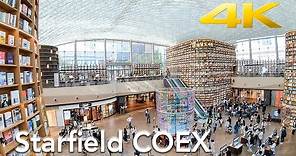 Starfield COEX Mall Gangnam | Walking Tour Seoul Korea 4K UHD
