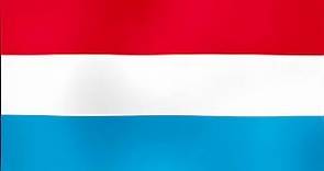 Evolución de la Bandera Ondeando de Luxemburgo - Evolution of the Waving Flag of Luxembourg