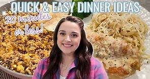 3 INSANELY quick and EASY 20 minute meals!🤤 | Easy Weeknight Meals your whole family will LOVE!