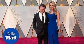 Michael J. Fox & wife Tracy Pollan sensational on Oscars carpet - Daily Mail
