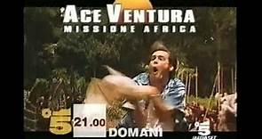 Promo TV "Ace Ventura - Missione Africa" (1995) con Jim Carrey - Prima Visione TV Canale 5 del 1997
